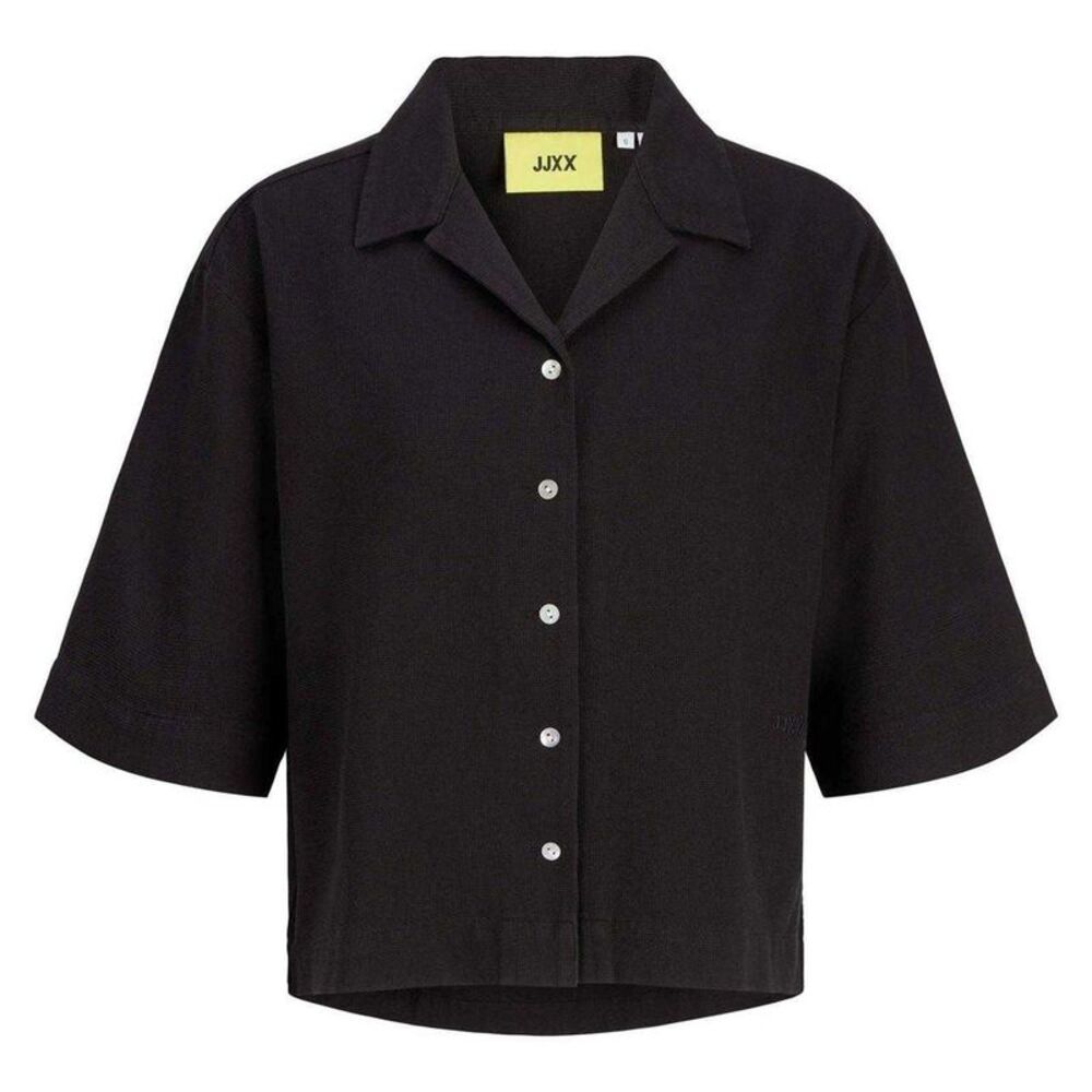 JJXX Womens/Ladies Waffle 3/4 Sleeve Shirt / Black